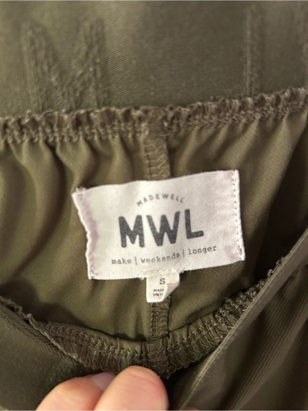 MWL Olive Green Women's Athletic Shorts - Picture 4 of 4
